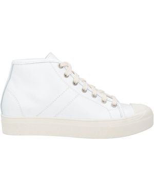 Sofie D'Hoore Leather High-Top Sneakers - White