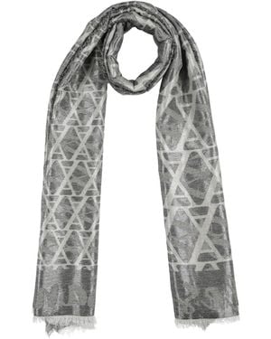 ALESSIA SANTI Scarf Cotton, Viscose, Metallic Fiber - Gray