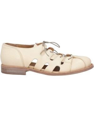 Moma Ivory Lace-Up Shoes Leather - Natural