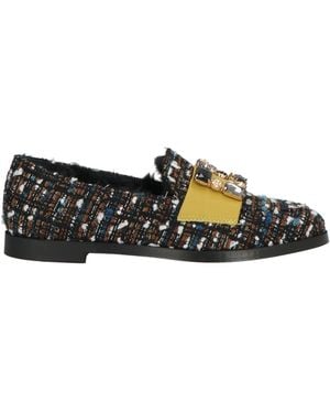 Nila & Nila Loafers Leather, Textile Fibers - Black