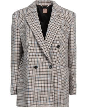BOSS Blazer Recycled Polyester, Viscose, Elastane, Polyester - Grey