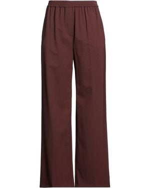 Weekend by Maxmara Burgundy Trousers Polyester, Virgin Wool, Elastane - Purple