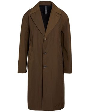 Hevò Overcoat & Trench Coat Polyester, Cotton - Brown