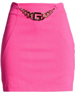 Gaelle Paris Fuchsia Mini Skirt Viscose, Polyamide, Elastane - Pink