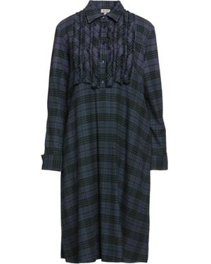 HER SHIRT HER DRESS Vestido midi - Azul