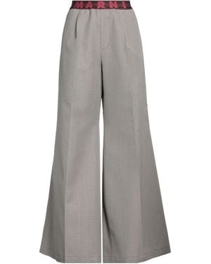 Marni Trousers Wool, Polyester - Grey