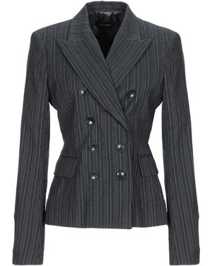 Isabel Marant Charcoal Blazer Viscose, Virgin Wool, Flax, Cotton, Elastane - Black