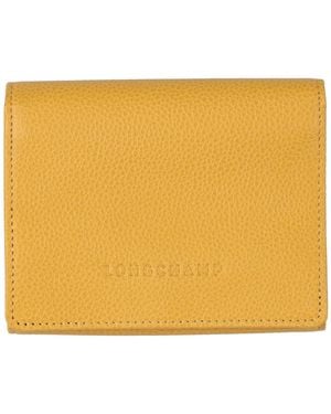 Longchamp Wallet Cow Leather - Yellow