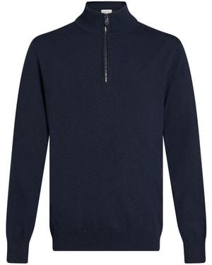 Piacenza Cashmere Midnight Turtleneck Cashmere - Blue
