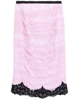 Anna Molinari Midi Skirt - Pink