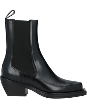 Sandro Ankle Boots Leather, Elastic Fibres - Black