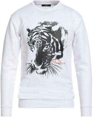 Roberto Cavalli Sweatshirt Cotton, Polyester - White