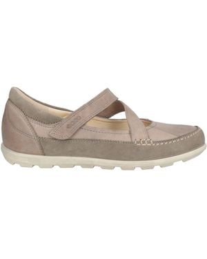 Ecco Ballet Flats Leather - Grey