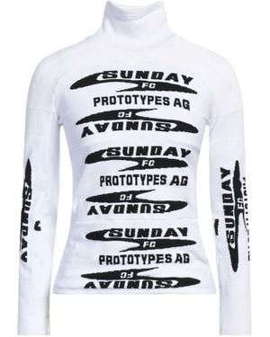 PROTOTYPES Turtleneck Polyester - White