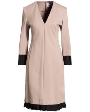 Kaos Taupe Midi Dress Viscose, Polyamide, Elastane, Cotton - Pink