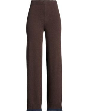 ViCOLO Trousers Viscose, Polyamide, Wool, Cashmere - Brown