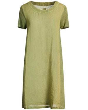 120% Lino Mini Dresses - Green