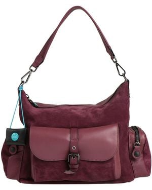 Gabs Burgundy Handbag Calfskin - Purple
