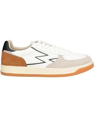 Moaconcept Sneakers Leather, Textile Fibers - White