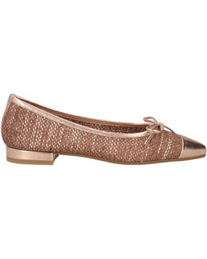 Pollini Ballet Flats Textile Fibers - Brown