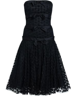 Moschino Midi Dress Cotton, Polyamide, Polyester - Black