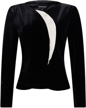 Emporio Armani Jacket Polyester, Elastane - Black