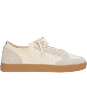 Fabiano Ricci Trainers Leather, Textile Fibres - White
