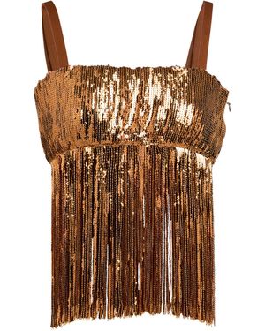 Maliparmi Top Polyester, Elastic Fibres - Brown