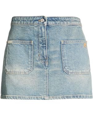 Courreges Denim Skirt Cotton - Blue