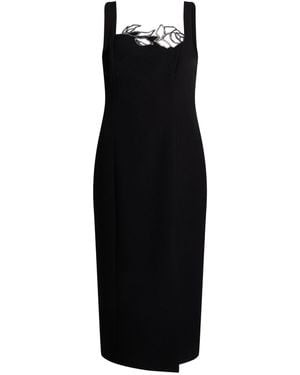 Blumarine Midi Dress Polyester, Elastane - Black