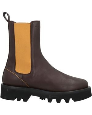 High Ankle Boots - Brown