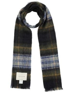 Mackintosh Wool Scarf -- Dark Scarf Wool, Mohair Wool, Nylon - Black