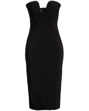 Pinko Midi Dress Viscose, Elastane - Black