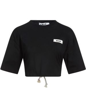 MSGM T-Shirt Cotton - Black