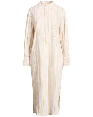 Ottod'Ame Cream Midi Dress Cotton, Polyamide, Elastane - Natural