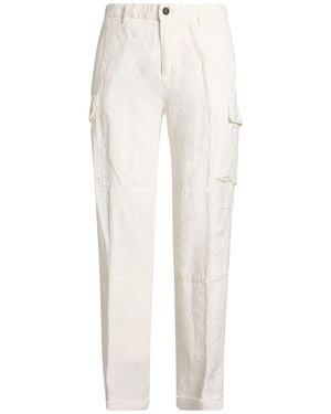Eleventy Trousers Linen - White