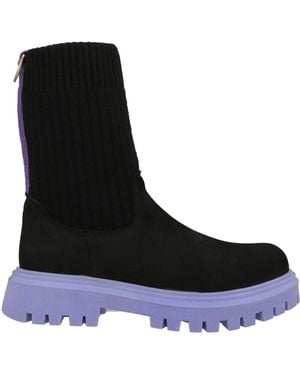 Nila & Nila Ankle Boots Leather, Textile Fibres - Black