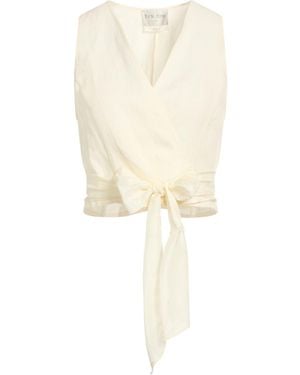 forte_forte Top Linen, Silk - White
