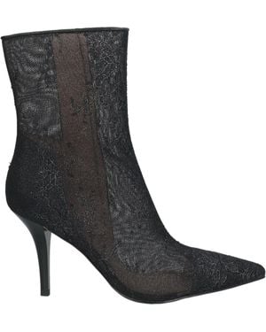 Pinko Ankle Boots Textile Fibers, Leather - Black