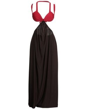 Siedres Maxi Dress Polyester, Elastane - Black