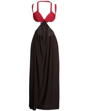 Siedres Maxi Dress Polyester, Elastane - Black