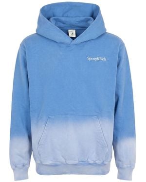 Sporty & Rich Azure Sweatshirt Cotton - Blue
