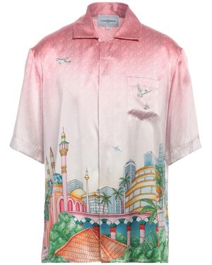 CASABLANCA Silk Morning City View Shirt - Pink