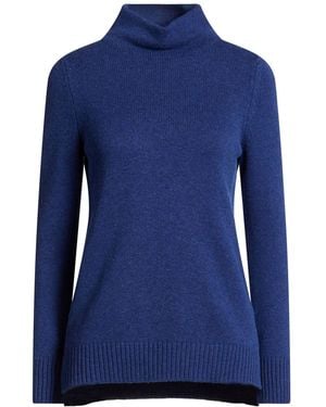Gran Sasso Turtleneck Virgin Wool, Viscose, Cashmere - Blue