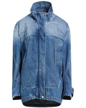 Versace Denim Outerwear Cotton, Calfskin - Blue