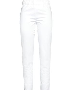 D.exterior Pants Cotton, Elastane - White