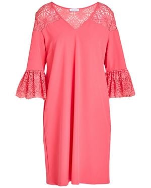 LUCKYLU Milano Coral Mini Dress Polyester, Elastane - Pink