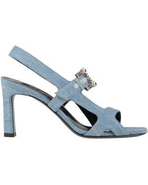 Sergio Rossi Sandals Textile Fibres - White