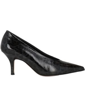 The Seller Court Shoes Leather - Black