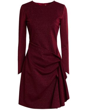 La Petite Robe Di Chiara Boni Burgundy Mini Dress Polyamide, Viscose, Elastane, Polyester - Purple